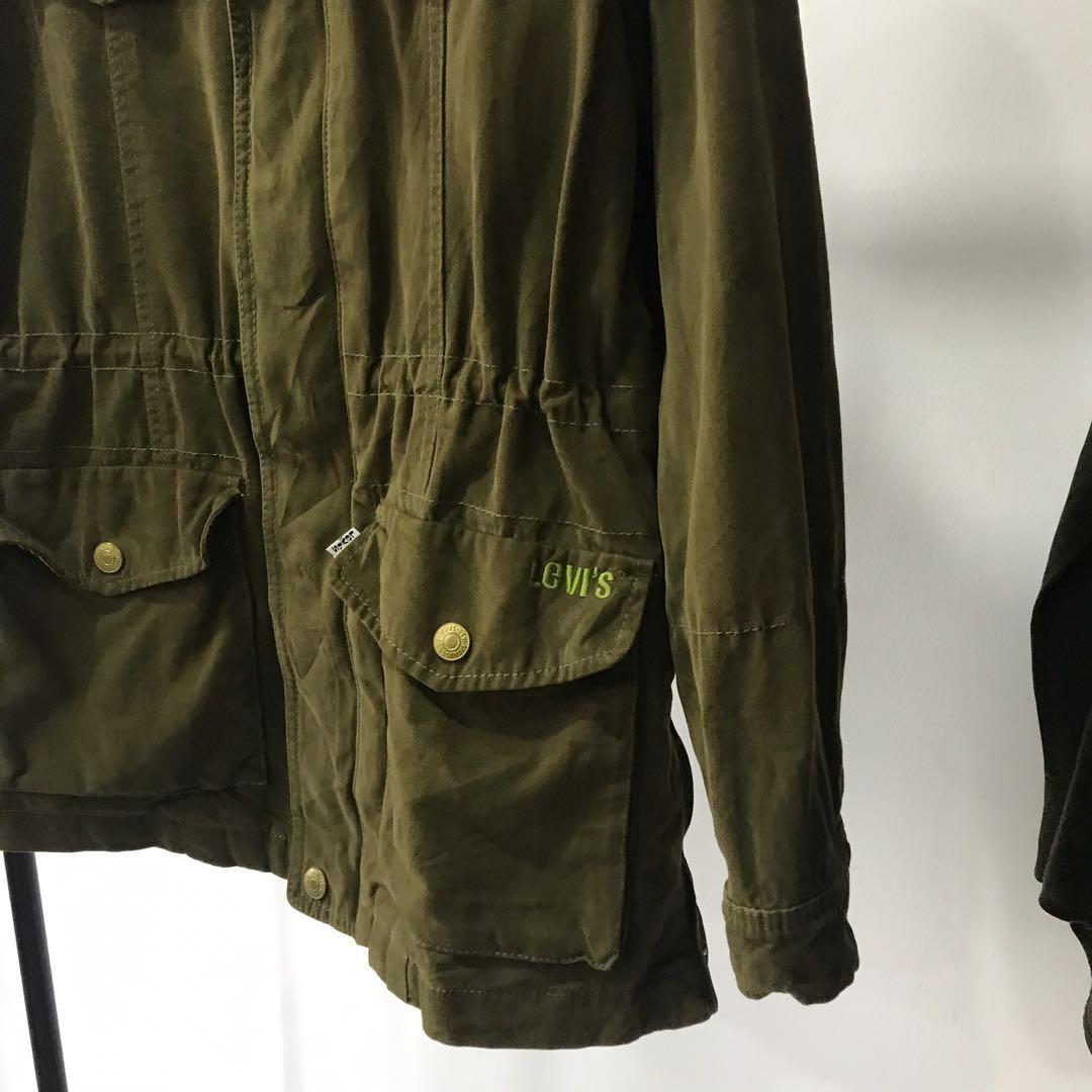 Levis Army Green Jacket, Women'S Fashion, Coats, Jackets And Outerwear On  Carousell