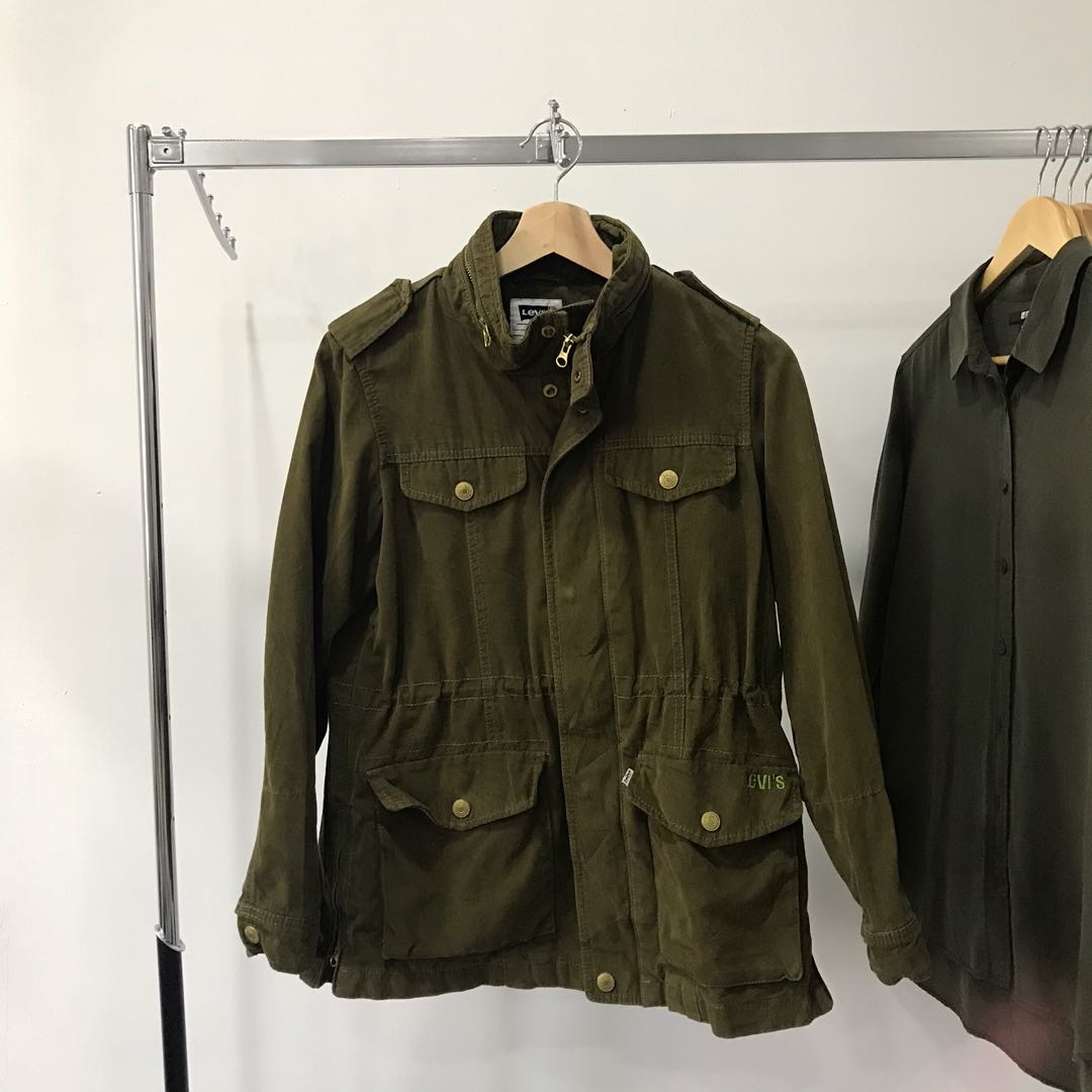 Levi's Cotton Military Jacket - Men's - Indigo Grey - ShopStyle
