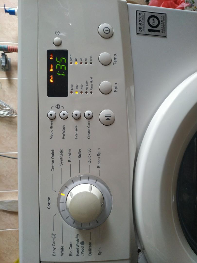 LG WD1070QDP not working, TV & Home Appliances, Washing Machines and