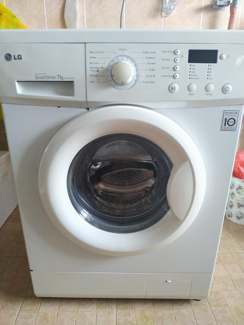 LG WD1070QDP not working, TV & Home Appliances, Washing Machines and