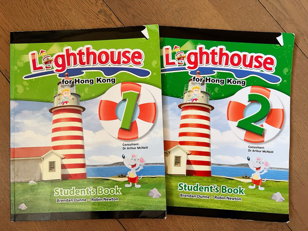 Lighthouse English Book 1&2( with all workbook), 興趣及遊戲, 書本 & 文具, 教科書