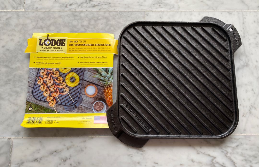 Lodge Cast Iron Reversible Griddle/ Grill, Furniture  Home Living,  Kitchenware  Tableware, Cookware  Accessories on Carousell