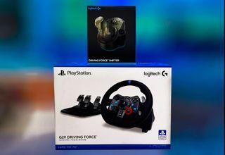 LOGITECH DRIVING FORCE SHIFTER (FOR G29 AND G920 DRIVING FORCE RACING WHEELS) AND LOGITECH G29 DRIVING FORCE RACING WHEEL (FOR PS5/PS4/PS3/PC)