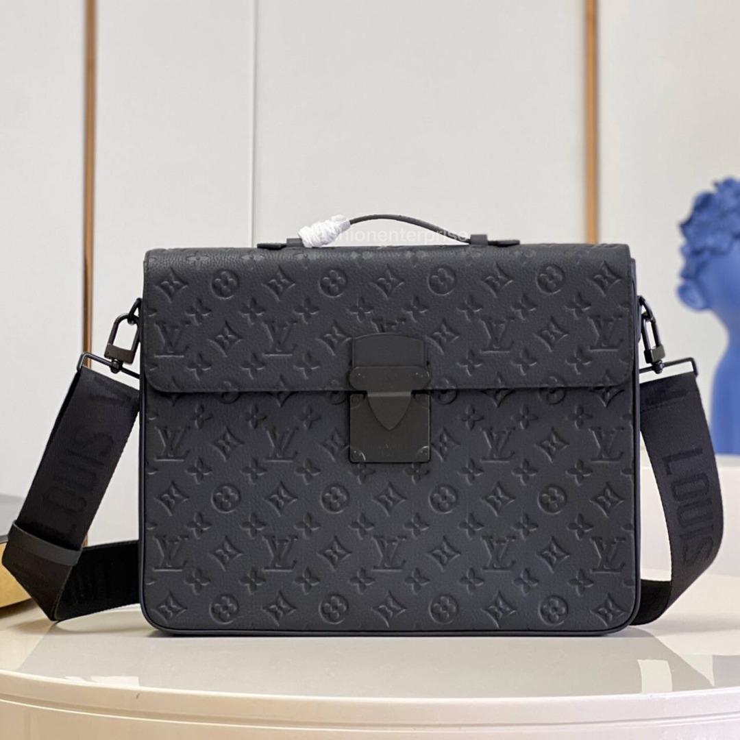 Louis Vuitton LV S Lock Briefcase, Men's Fashion, Bags, Sling Bags