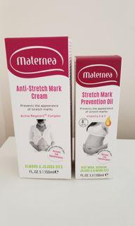 《包郵》Maternea防妊娠紋美體箱及彈力滋養護膚油套裝 (1cream & 1 oil)