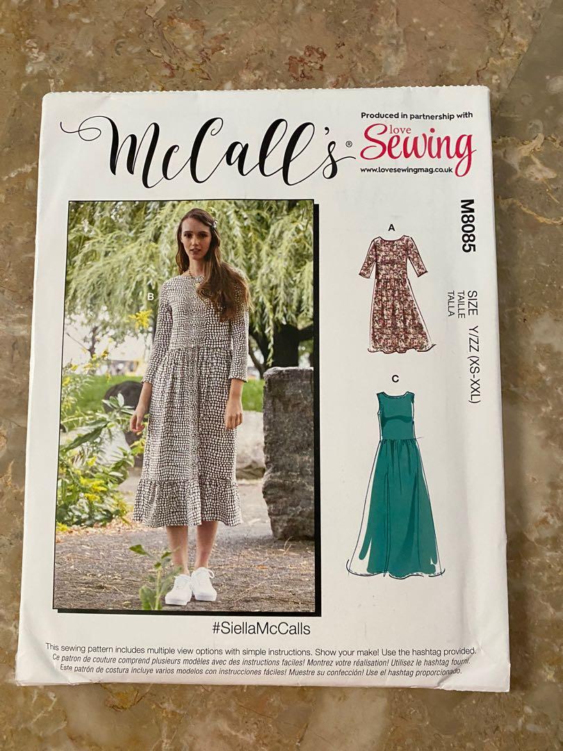 McCalls M8085 Sewing Pattern, Hobbies & Toys, Stationery & Craft, Other