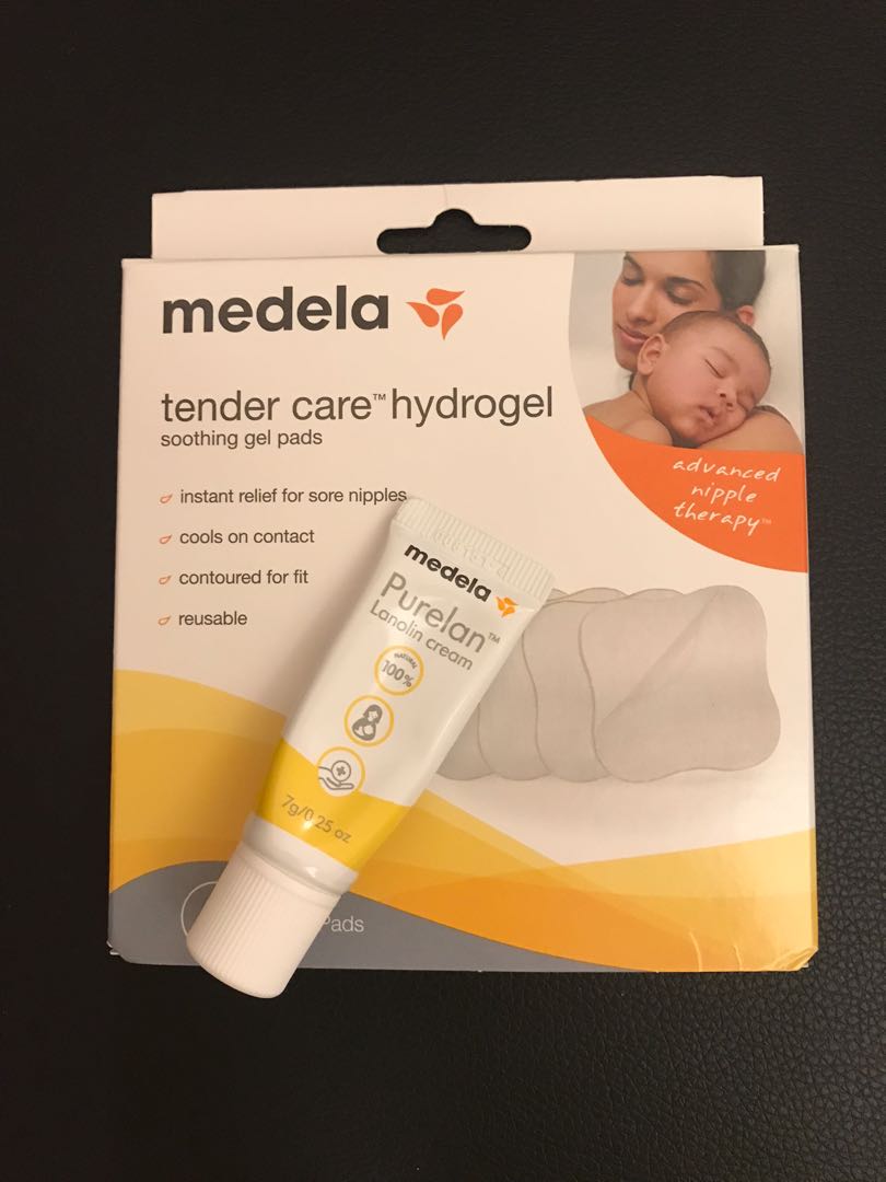 Medela Hydrogel Pads - Instant soothing relief and cooling for sore  nipples, reusable, Pack of 4 individually wrapped sterile pads