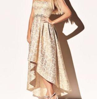 Melanie Lyme Formal Gold Dress