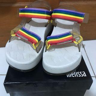 Melissa papete platform+ride rainbow