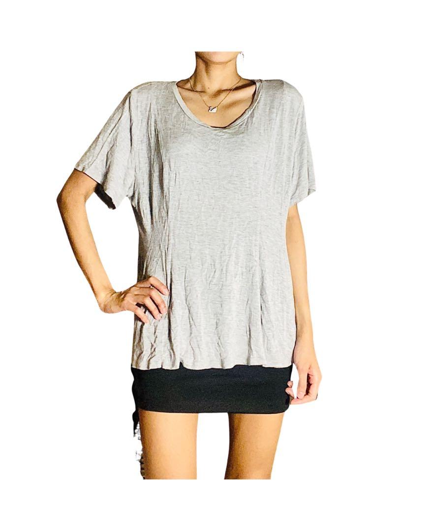 Mossimo Light Gray Top Blouse shirt BRAND NEW WITH TAG ( old stock