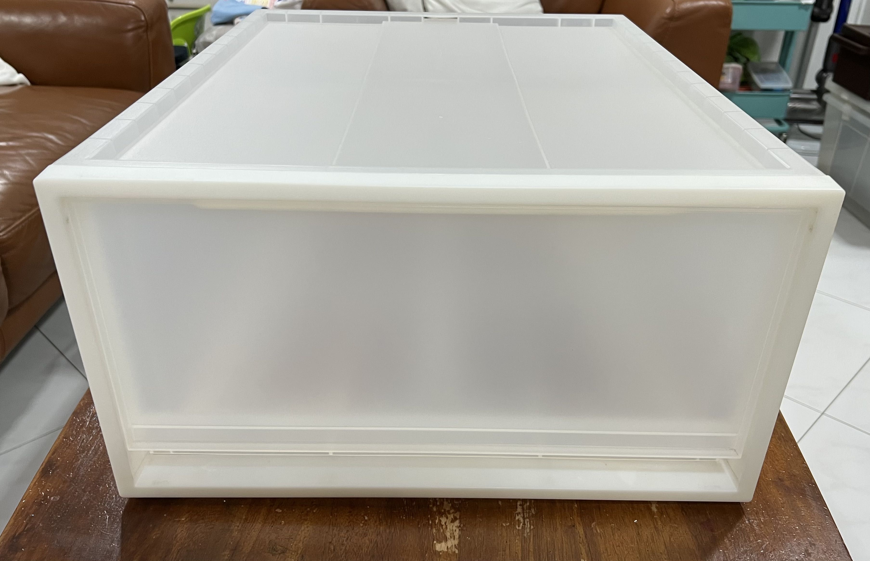 MUJI PP STORAGE BOX / WIDE / M W44*D55*H24cm, Furniture & Home Living