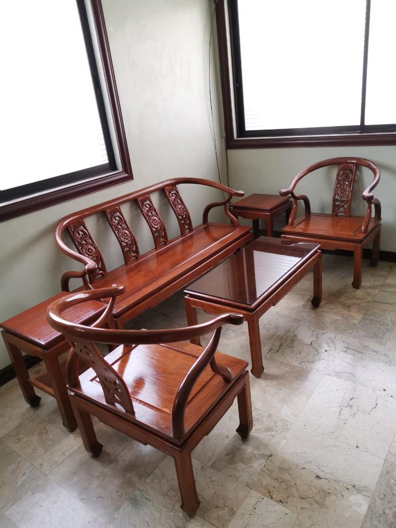 narra sofa set, Furniture & Home Living, Furniture, Sofas on Carousell