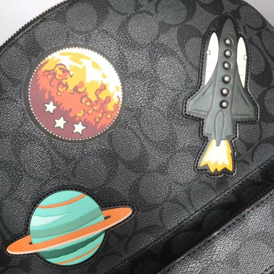 New Coach Original Rocket Planet design Backpack In Signature Canvas ...