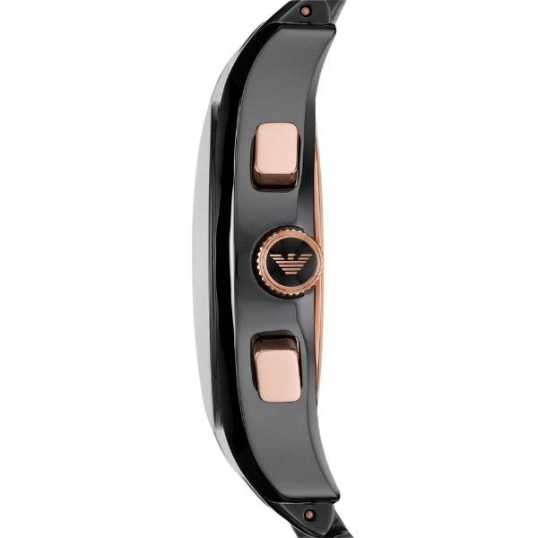 NEW Emporio Armani Valente Ceramica Ceramic Strap Mens Watch