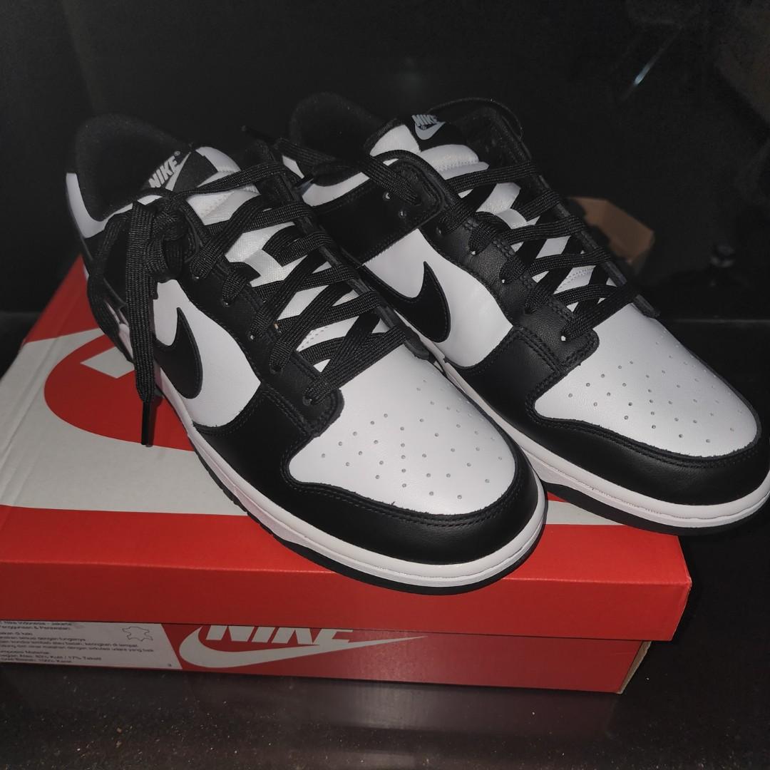 Nike dunk low panda us 12, Fesyen Pria, Sepatu , Sneakers di Carousell