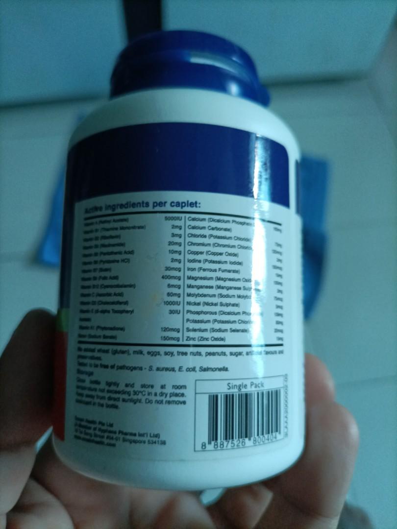 Ocean health multivitamins and minerals, Health & Nutrition, Health