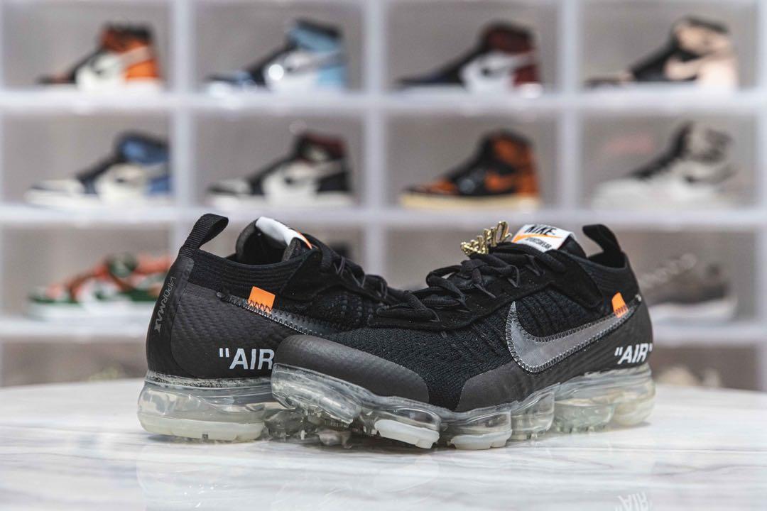 Off white vapormax black part 2 discount