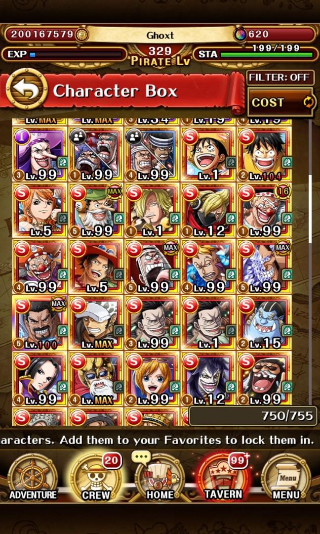 One Piece Treasure Cruise Account, Video Gaming, Gaming Accessories, Game Gift Cards & Accounts