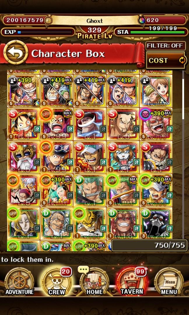 One Piece Treasure Cruise Account, Video Gaming, Gaming Accessories, Game Gift Cards & Accounts
