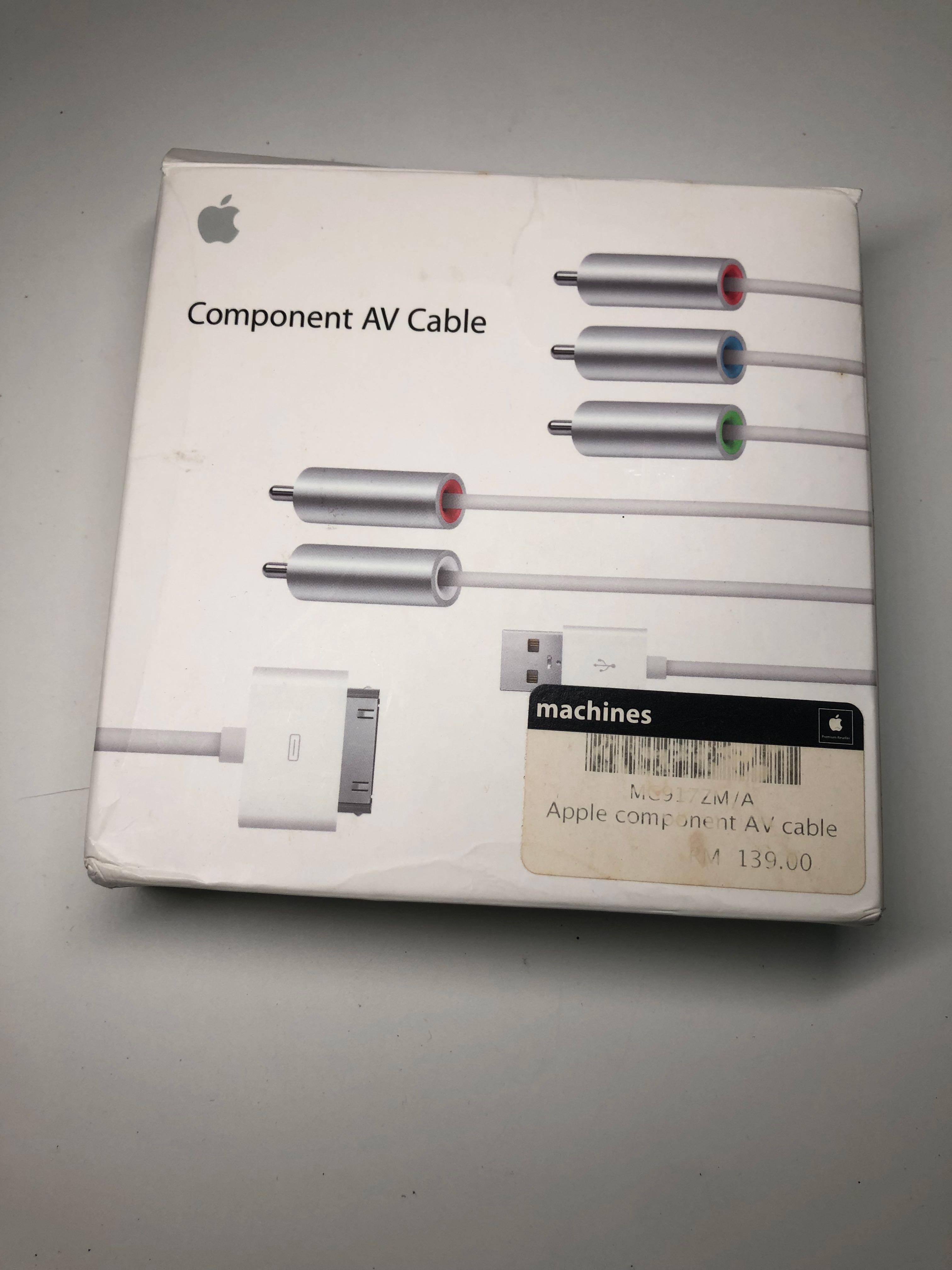 Original Apple Component AV Cable, Computers & Tech, Parts