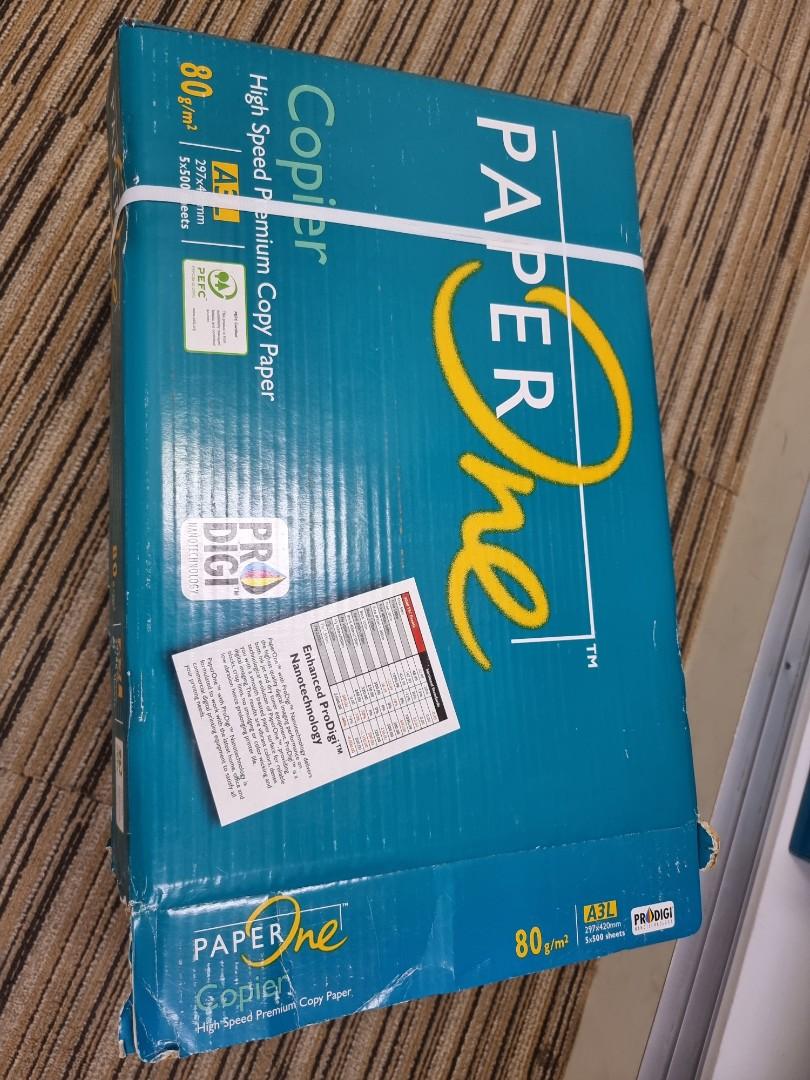 Paper one A3 80gm2 Copier Paper, Hobbies & Toys, Stationery & Craft ...