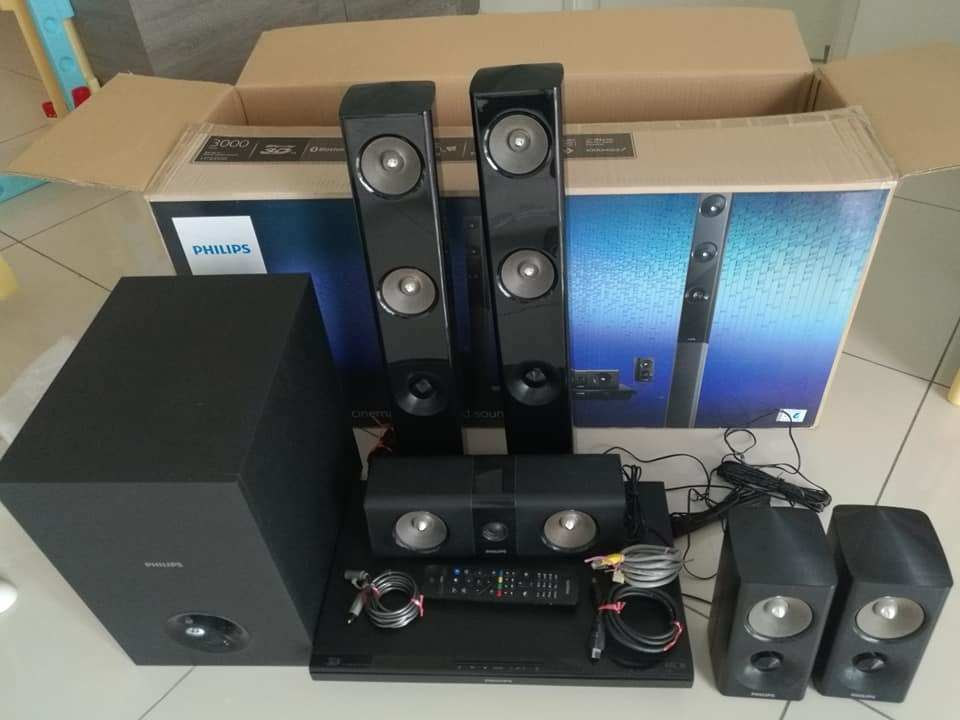 Philips 5.1 Home Theater System ( Model HTB3550), Audio, Soundbars, Speakers & Amplifiers on