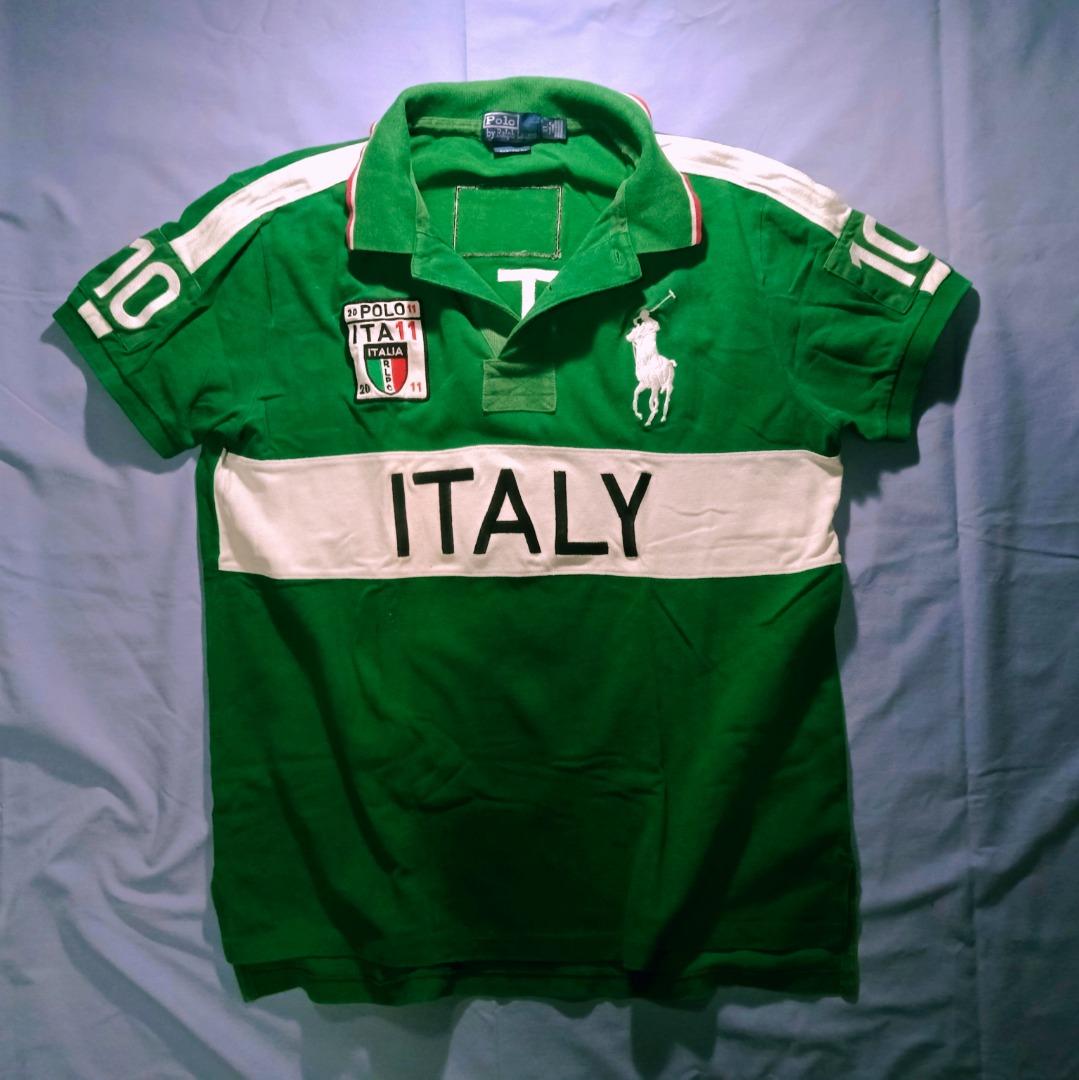 Polo By Ralph Lauren Green Italy-Styled Polo Shirt [Vintage]  [One-of-a-kind], Men's Fashion, Tops & Sets, Tshirts & Polo Shirts on  Carousell