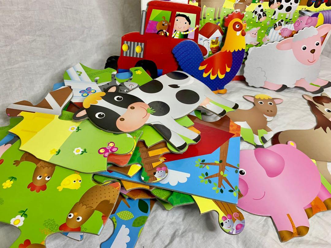 Puzzle Galt giant floor puzzle, farm animals, Hobbies & Toys, Toys