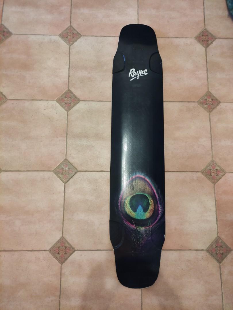 Rayne 47" whip peacock dancing dance longboard deck, Sports Equipment