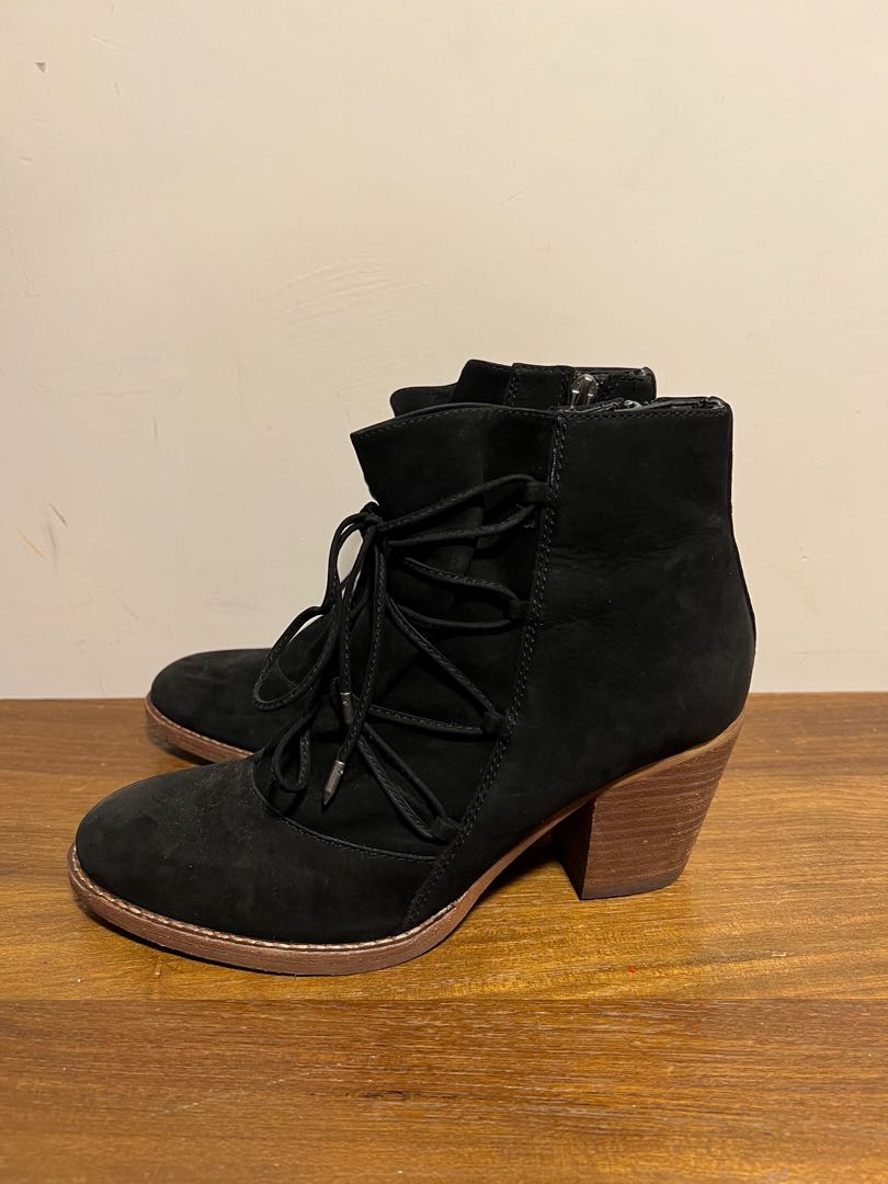 Sam Edelman Black Millard Ankle Boots 