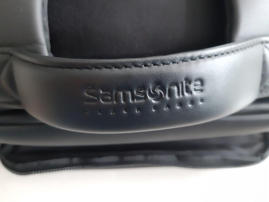 Samsonite Black Label ZENTO leather Backpack, Men's Fashion, Bags