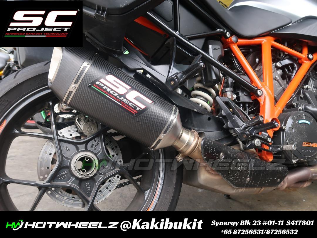sc project exhaust for ktm rc 200