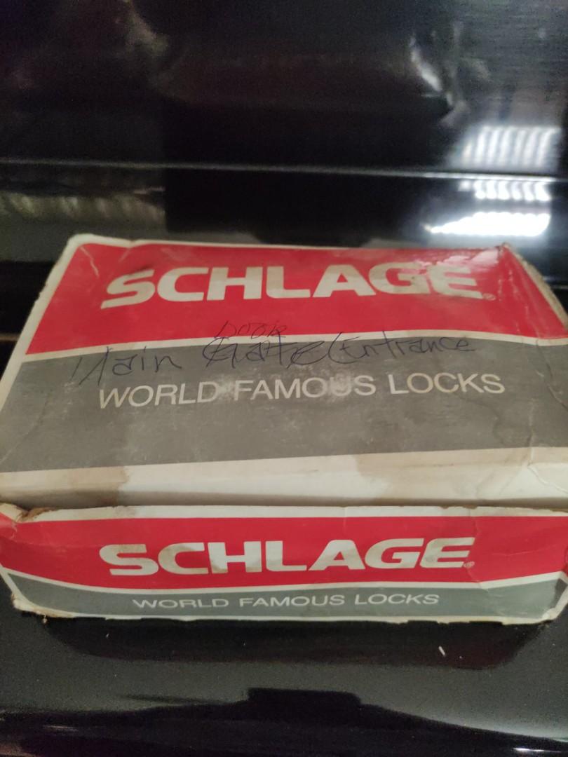 Schlage Entry Lock A53PD ORB605 (Category: Locks, Doors & Gates) located in Quezon City. Submitted by _justjames (Listing ID 1175179872, Image 1). Description: Original Schlage All Purpose Entry Lock for sale 2 pcs available RFS: Changed design plans *some boxes are damaged but this is from storage in the original store it was bought from. **boxes have writings on them. Payment through GCash/Chinabank.