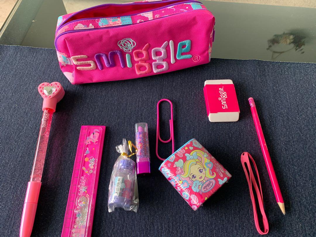 Smiggle pencil case with stationery hot sale