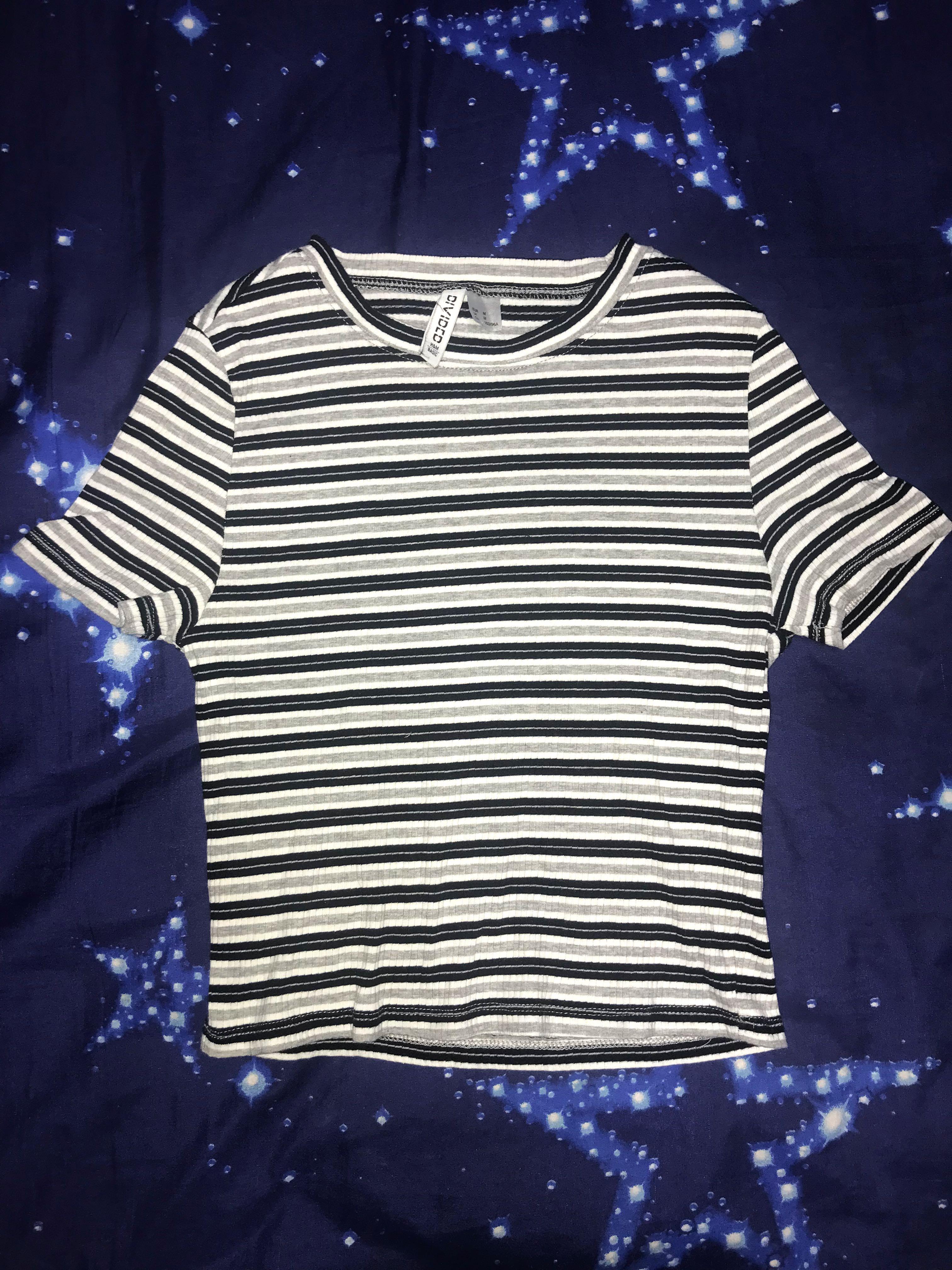 H and m striped top cheap