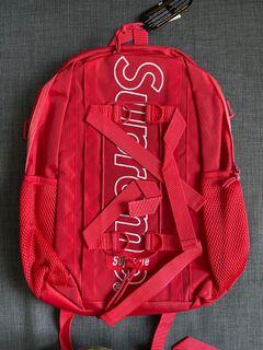 Supreme Backpack (FW18) Red  Supreme backpack, Backpacks, Fresh outfits