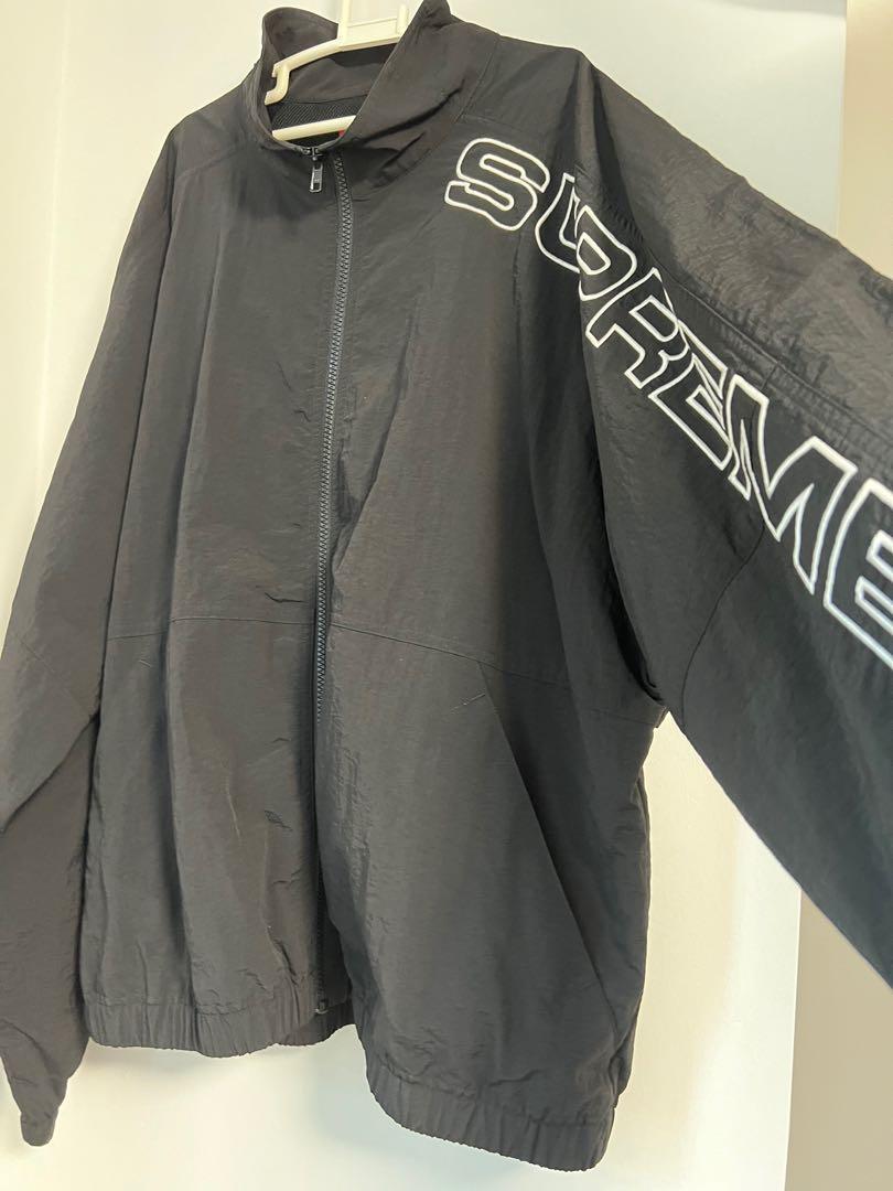 Supreme Split Track Jacket Black Size M