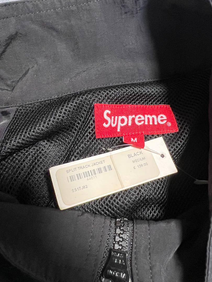 Supreme Split Track Jacket Black Size M