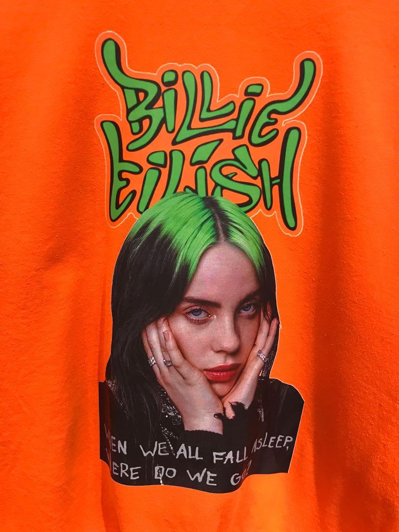 Billie eilish orange sweatshirt clearance