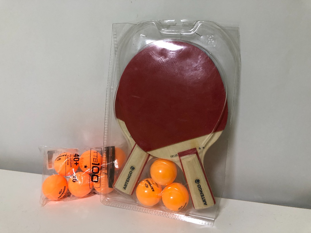 Table Tennis bats and balls (Artengo), Sports Equipment, Sports & Games