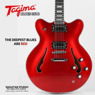 Tagima Blues 3500 Cherry Red finish Top Semi-Hollow Electric Guitar
