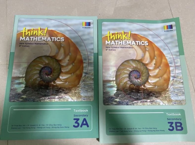 Think mathematics secondary 3a and 3b textbooks hobbies toys books