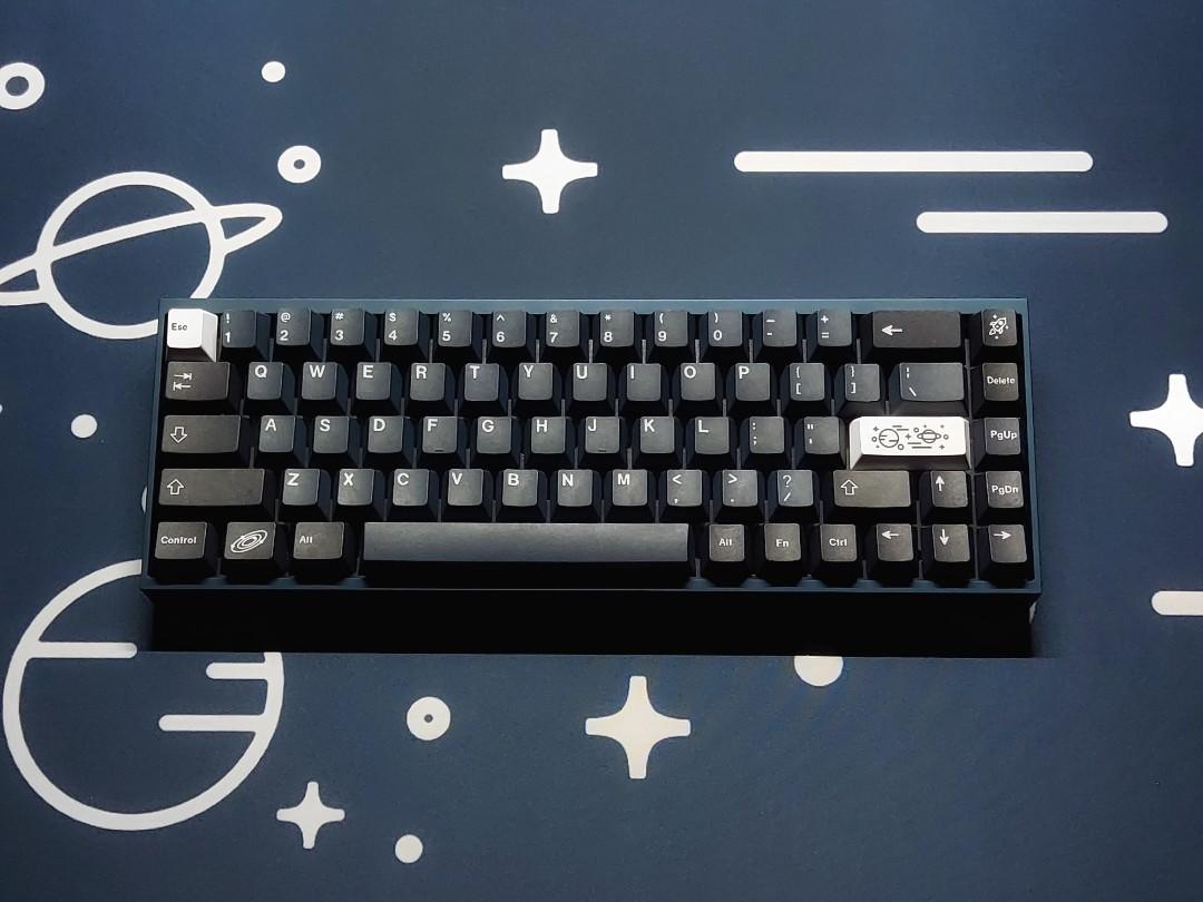 Tofu65 Tofu 65 Custom Mechanical Keyboard Blue Space Galaxy KBDFans 65