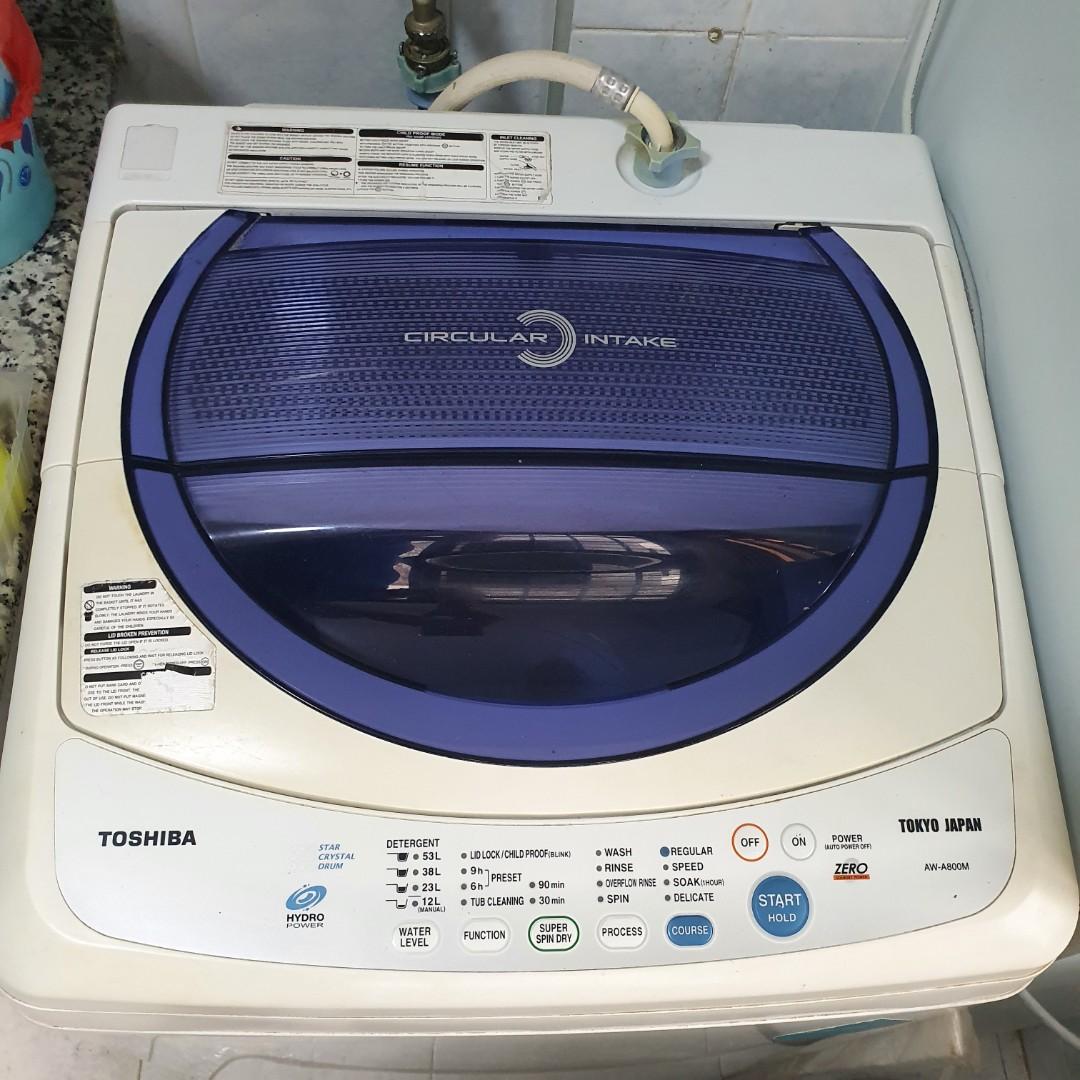 Toshiba Washing Machine AWA800M, TV & Home Appliances, Washing