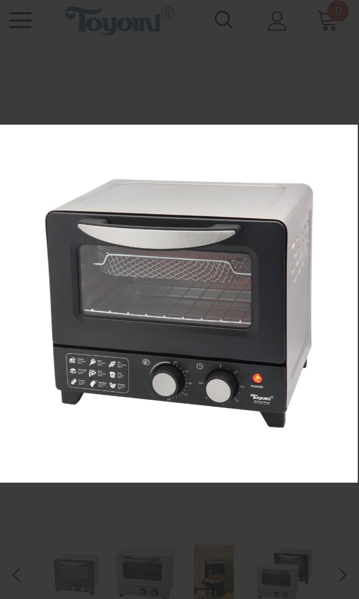 Toyomi 12L Rapid Air Fryer Oven AFO 1201, TV & Home Appliances, Kitchen Appliances, Ovens