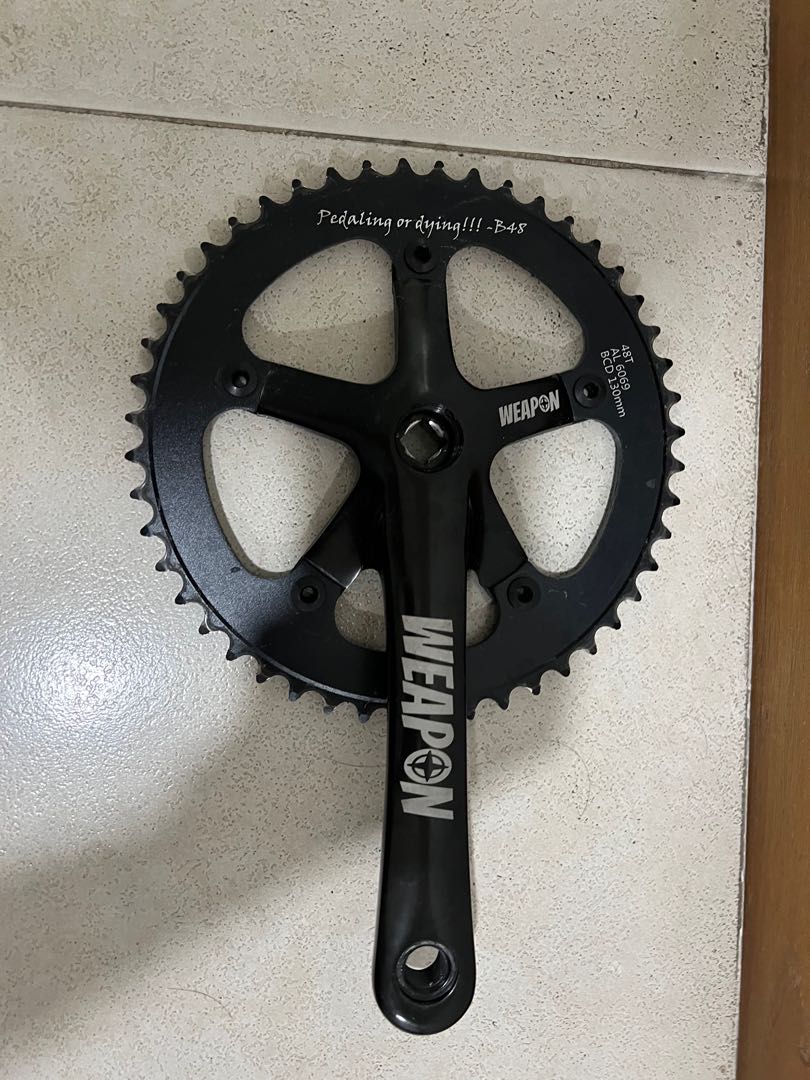 weapon crankset 2x