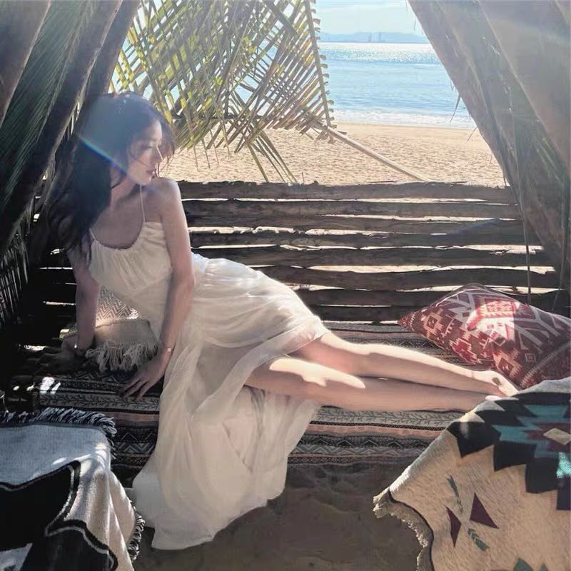 White flowy hotsell beach dress