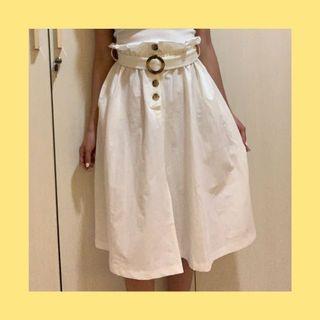 White midi skirt chocochips all size