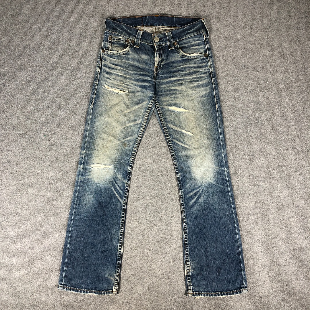 Womens Levis 507 Jeans Distressed