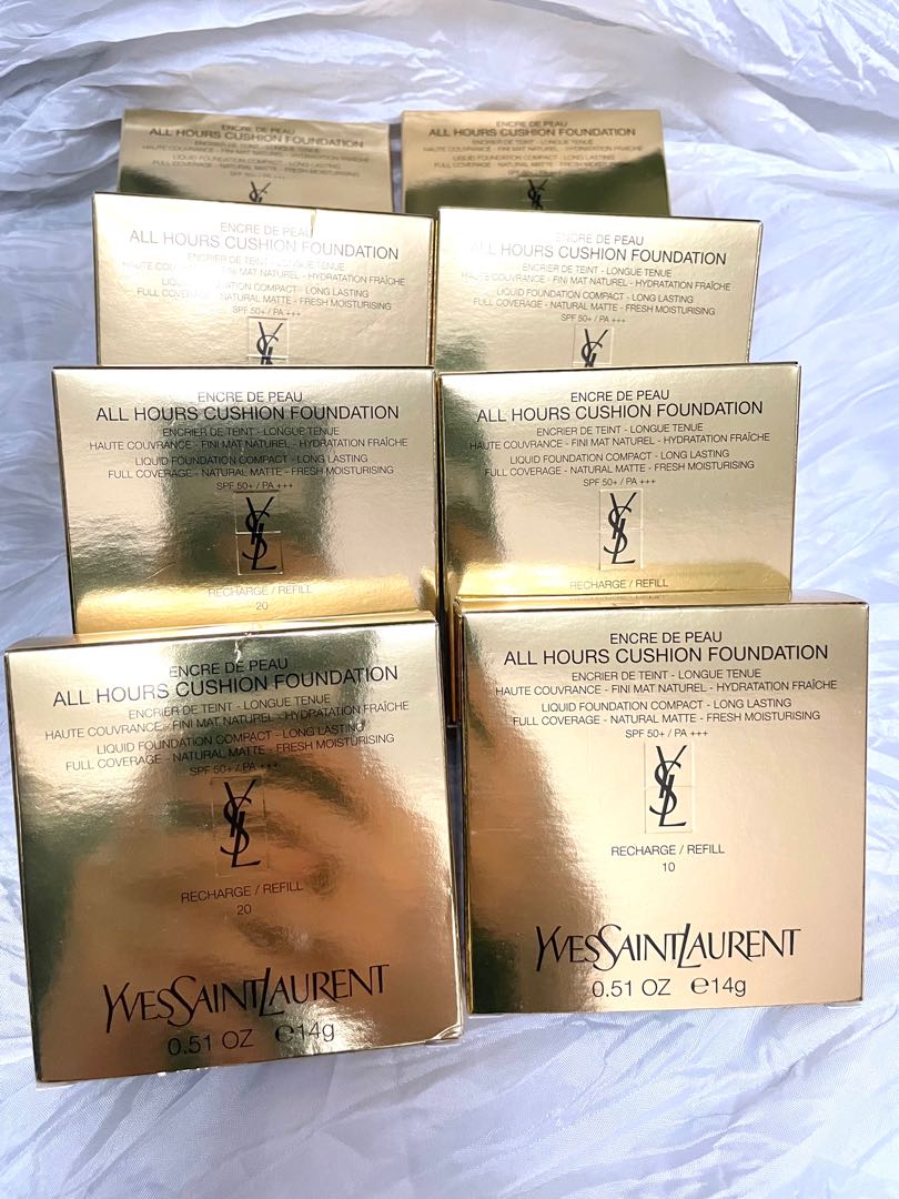 YSL all hours cushion foundation (refill)10/20/30, 美容＆化妝品, 健康及美容 皮膚護理, 化妝品 Carousell